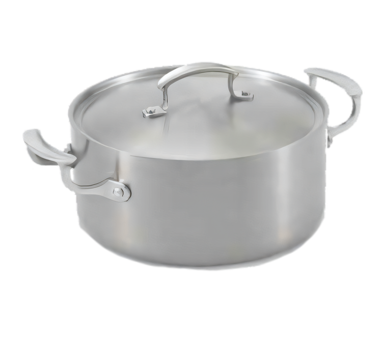 Product image #1 for Vollrath Miramar 5 Quart Induction-Ready Round Casserole Dish with Low Dome Cover
