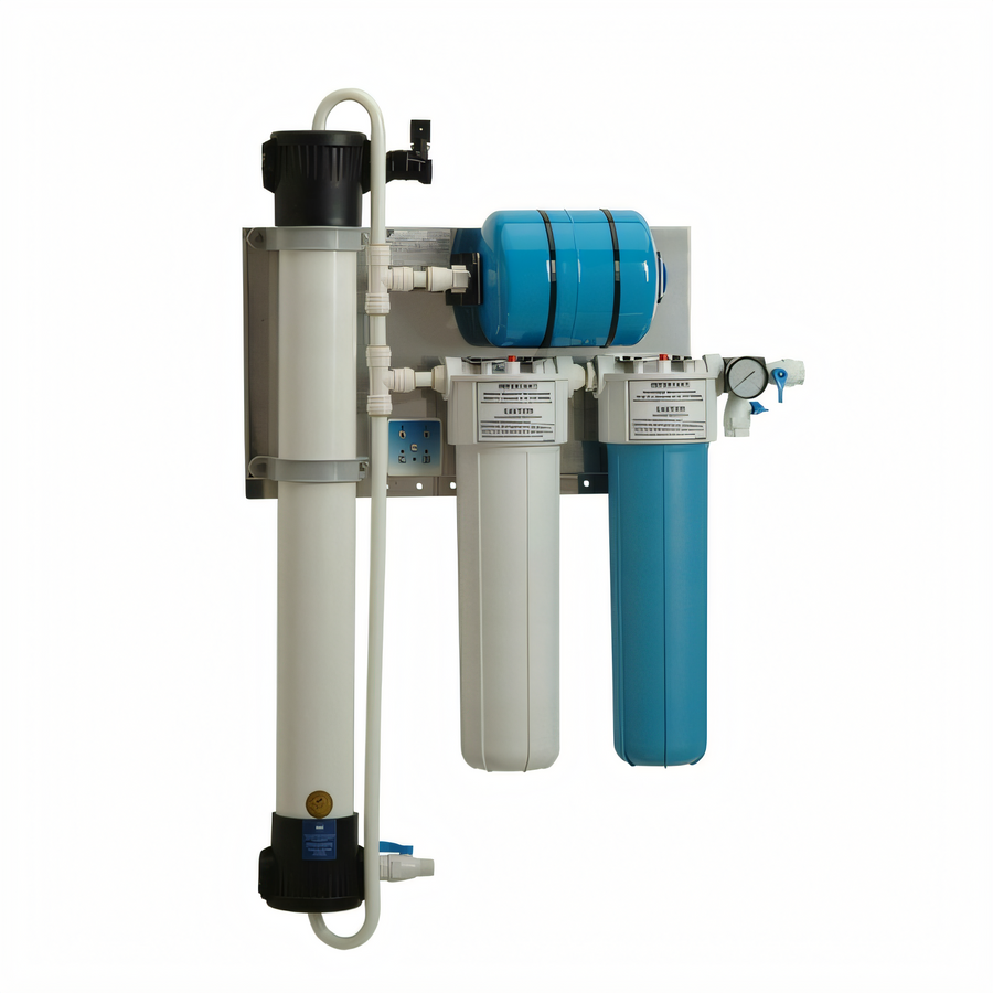 Product image #1 for Antunes Vizion VZN-541V-T5 Vertical Ultrafiltration Water Filtration Unit with Carbon and TAC Cartridges, 15 GPM