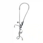 Thumbnail image #1 for T&S Brass S-2780-A12-BJ Pre-Rinse Unit, single hole deck mount single lever faucet, add-on faucet, 12” swing nozzle with stream regulator outlet, 24”