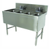 Thumbnail image #1 for Advance Tabco Prestige Supreme 4-Compartment Underbar Sink Unit, 48-Inch Wide, Open Frame Base