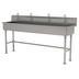 Thumbnail image #1 for Advance Tabco 80-Inch 4-Station Freestanding Multiwash Hand Sink with 4 Electronic Faucets