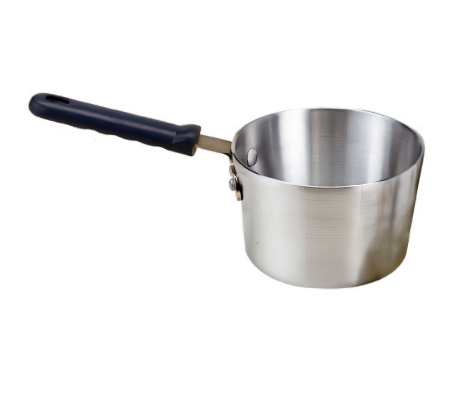 Product image #1 for Crestware 7 Qt Tapered Brushed Aluminum Sauce Pan with Insulated Riveted Handle