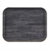Thumbnail image #1 for Cambro Décor Series Camtray 16 x 12 Inch Rectangular Fiberglass Cafeteria Tray with EpicTread Surface, Charcoal Gray