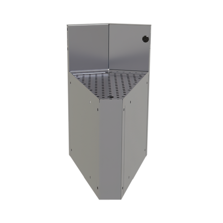 Product image #1 for Glastender CIWA-30 Underbar Inside Wedge Corner Drainboard, 30-Degree Angle, 19-Inch Deep, No Legs