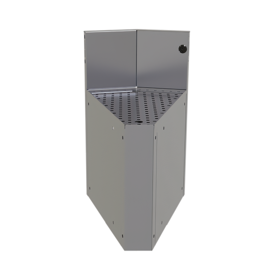 Product image #1 for Glastender CIWA-30 Underbar Inside Wedge Corner Drainboard, 30-Degree Angle, 19-Inch Deep, No Legs