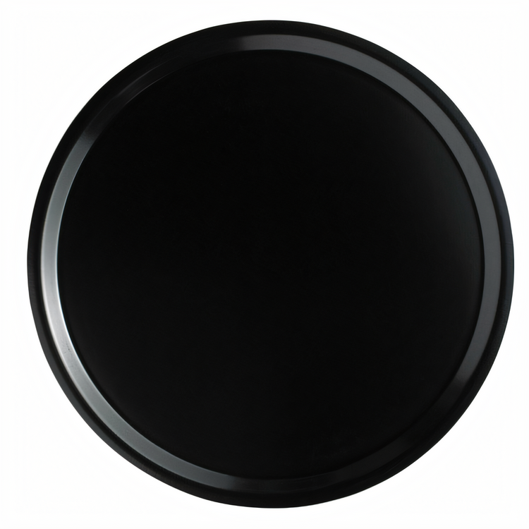 Product image #2 for Cambro Camtray 12-Inch Round Fiberglass Serving Tray, Black