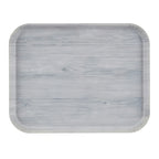 Thumbnail image #1 for Cambro Camtray® 1418DC810 Rectangular Fiberglass Cafeteria Tray, 18 x 14, Stonewash Gray Case of 12