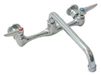 Eagle Group Standard Splash-Mounted Faucet with 8-Inch Centers and 8-Inch Spout