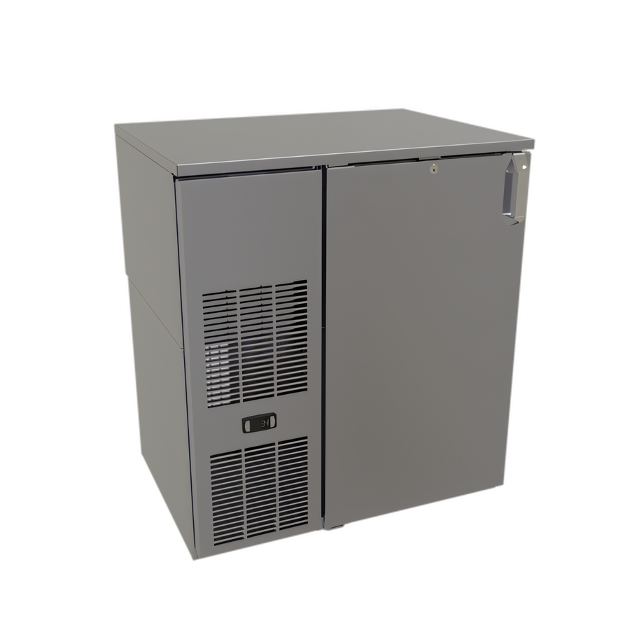 Product image #1 for Glastender C1FB32 One-Zone Front-Serviced Bar Profile Back Bar Cooler, 32 Inch, 1-Section