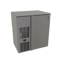 Glastender C1FB32 One-Zone Front-Serviced Bar Profile Back Bar Cooler, 32 Inch, 1-Section