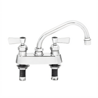 Fisher Deck Mount Manual Faucet with 10-Inch Swing Spout, 4-Inch Centers