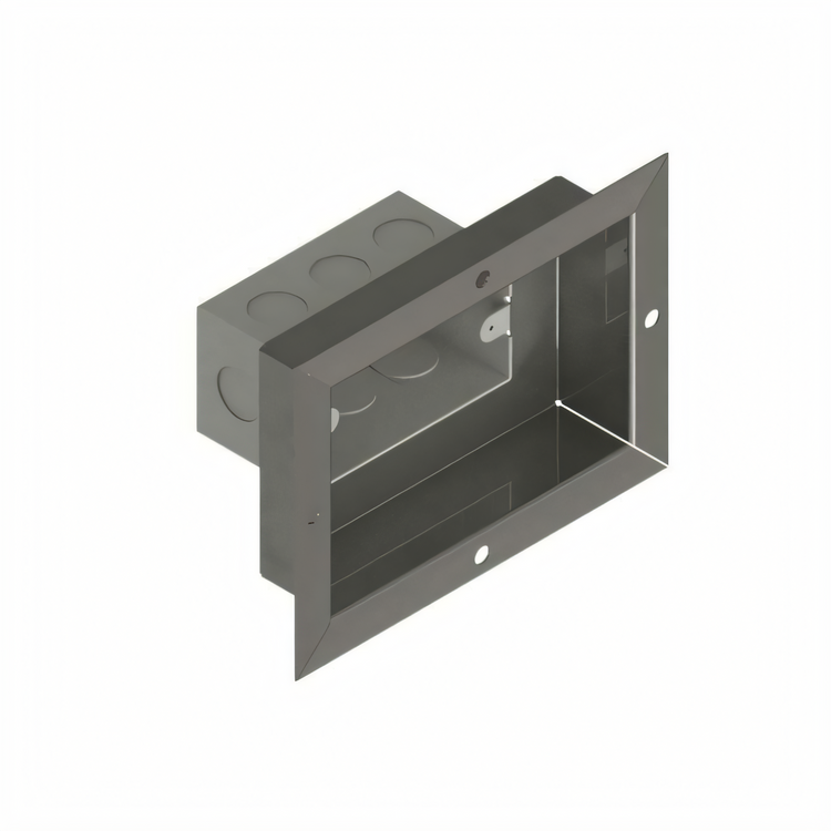 Product image #1 for John Boos Single-Gang Recessed Stainless Steel Junction Box for Modular Base Work Tables