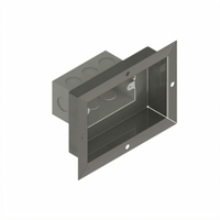 John Boos Single-Gang Recessed Stainless Steel Junction Box for Modular Base Work Tables