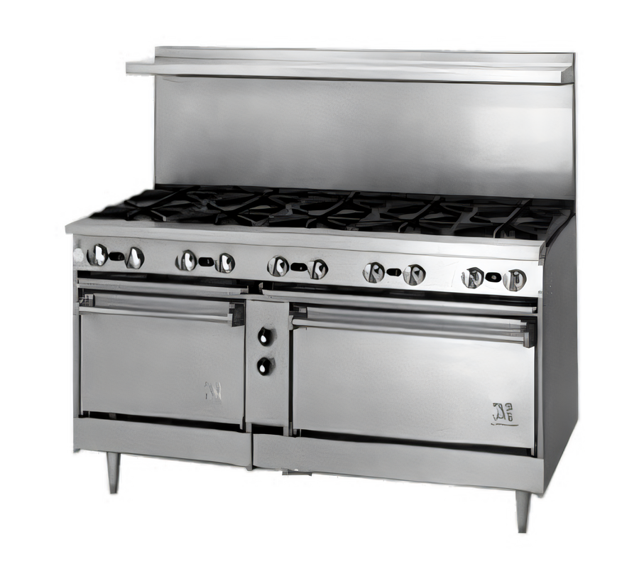 Product image #1 for Jade Range Bistro JBR-10 60" 10-Burner Gas Restaurant Range with Cabinet Base