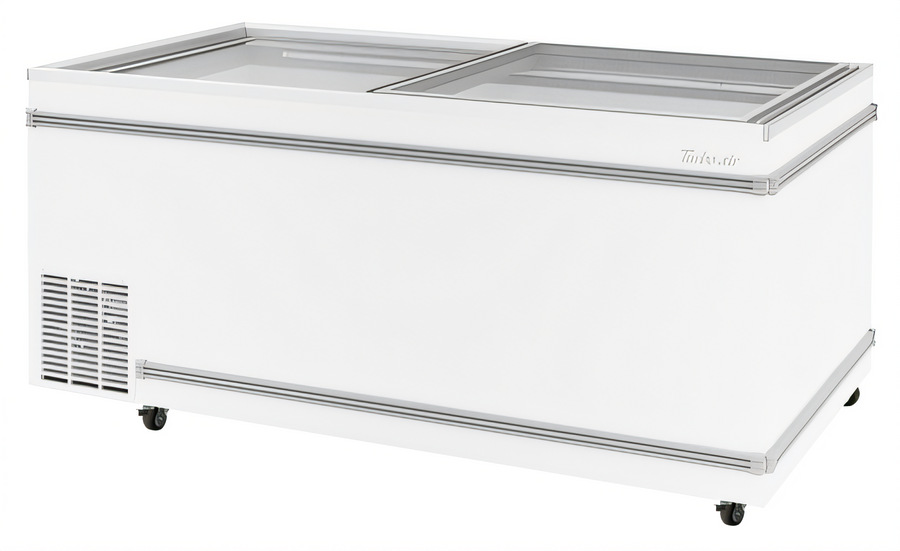Product image #1 for Turbo Air TFS-25F-N Top Open Island Chest Freezer, 25.22 Cu. Ft., Flat Top, Sliding Glass Doors