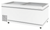 Thumbnail image #1 for Turbo Air TFS-25F-N Top Open Island Chest Freezer, 25.22 Cu. Ft., Flat Top, Sliding Glass Doors