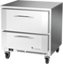 Thumbnail image #1 for Victory Refrigeration 32-Inch One-Section Undercounter Freezer with 2 Drawers, Rear-Mounted Self-Contained Refrigeration