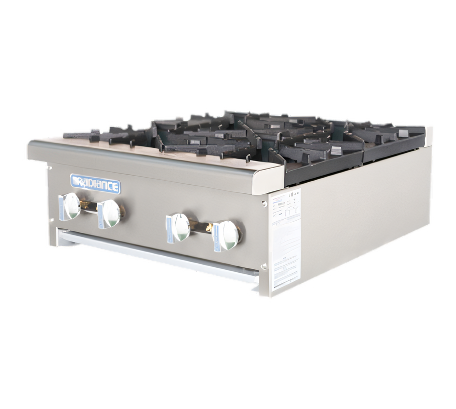 Product image #1 for Turbo Air Bake Tech Innovation 24-Inch Countertop Gas Hotplate, 4-Burner, 128,000 BTU