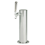 Thumbnail image #1 for Micro Matic USA 1688 3-Inch Air-Cooled SpinStop Single-Faucet Beer Column, Polished Stainless Steel, Countertop Mount