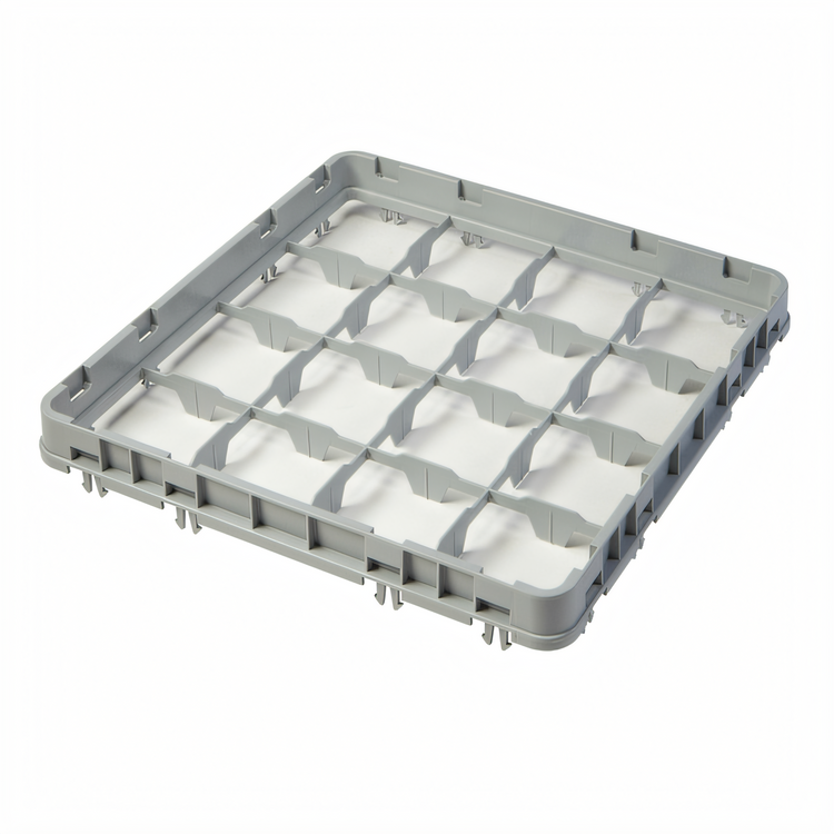 Product image #2 for Cambro Camrack® Full Size Half Drop Compartment Extender, 16 Compartments, Soft Gray