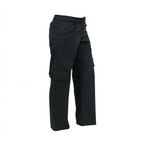 Thumbnail image #1 for Mercer Culinary Genesis M61100BKM Women's Cargo Chef Pants, Black, Medium, 65/35 Poly/Cotton Twill Case of 12