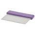 Thumbnail image #1 for Winco Allergen-Free Purple Handle Dough Scraper with Stainless Steel Blade, 6 x 3 Inch