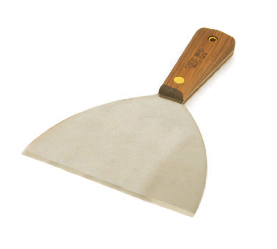 Product image #1 for Crestware 5-Inch Stiff Grill Scraper with Stainless Steel Blade and Wood Handle