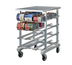 Thumbnail image #1 for New Age Mobile Half-Size Aluminum Can Storage Rack with Stainless Steel Top, 72 #10 or 96 #5 Can Capacity