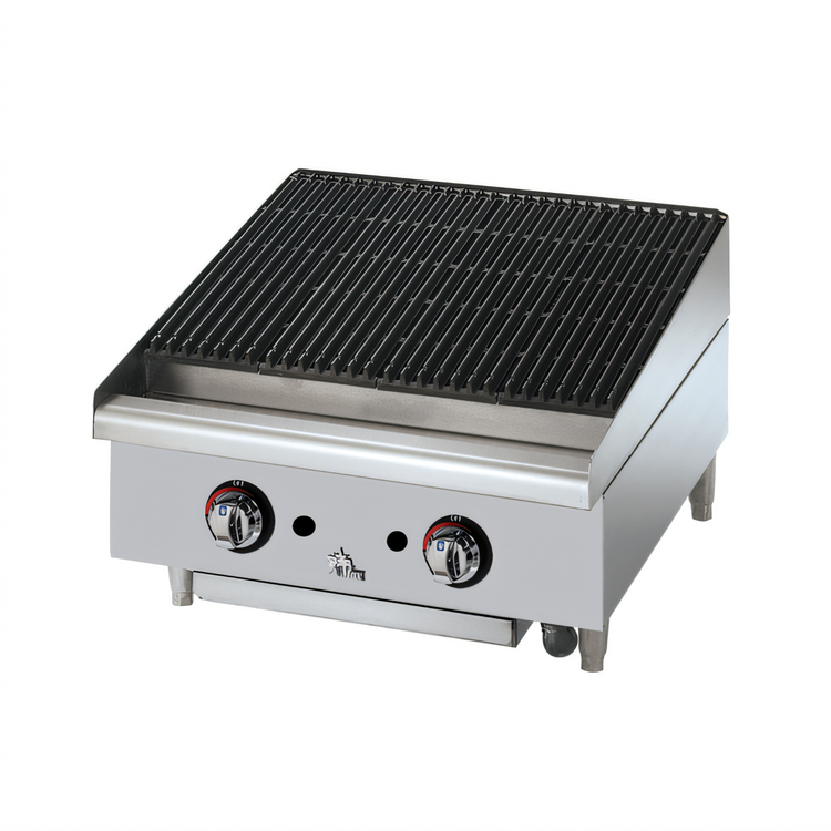 Product image #1 for Star-Max 24-Inch Radiant Gas Countertop Charbroiler, Natural Gas, 80,000 BTU