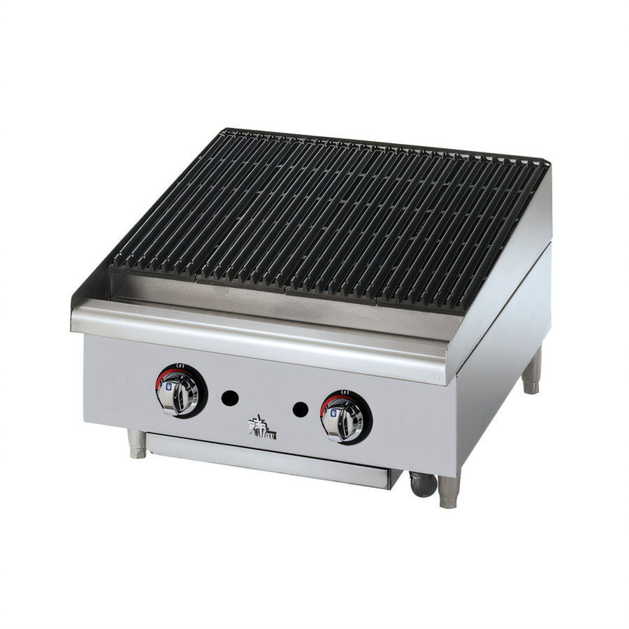 Product image #1 for Star-Max 24-Inch Radiant Gas Countertop Charbroiler, Natural Gas, 80,000 BTU
