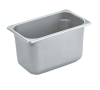 Vollrath 1/4 Size Solid Steam Table Pan, 4-3/8 Qt, 6-Inch Deep, 20 Gauge, 300 Series Stainless Steel