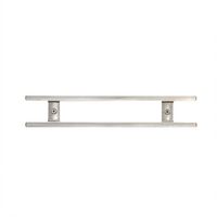 12-Inch Stainless Steel Dual-Bar Magnetic Knife Holder with 6 Hooks