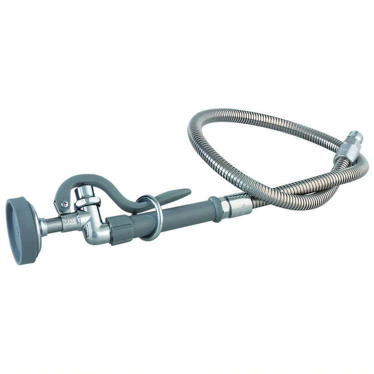 Product image #1 for T&S Brass B-0100 Pre-Rinse Spray Valve Assembly with Automatic Shut-Off and 44-Inch Hose