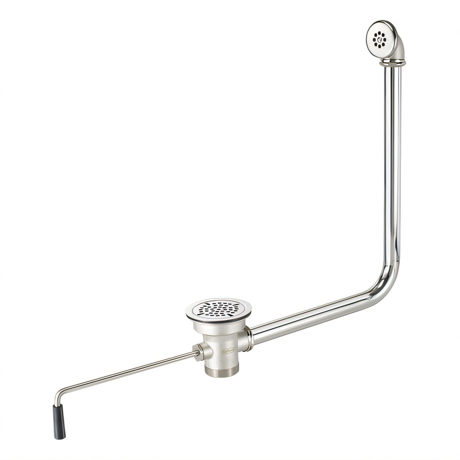 Product image #1 for Krowne 3-1/2-Inch Twist Waste Sink Drain Kit with Overflow Head and Elbow