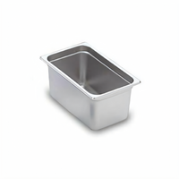 Omcan USA 1/4 Size Solid Stainless Steel Steam Table Pan, 6 Inch Deep