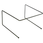 Thumbnail image #1 for American Metalcraft BUS312 12-Inch Square Black Universal Pizza Stand, 7-Inch High Case of 24