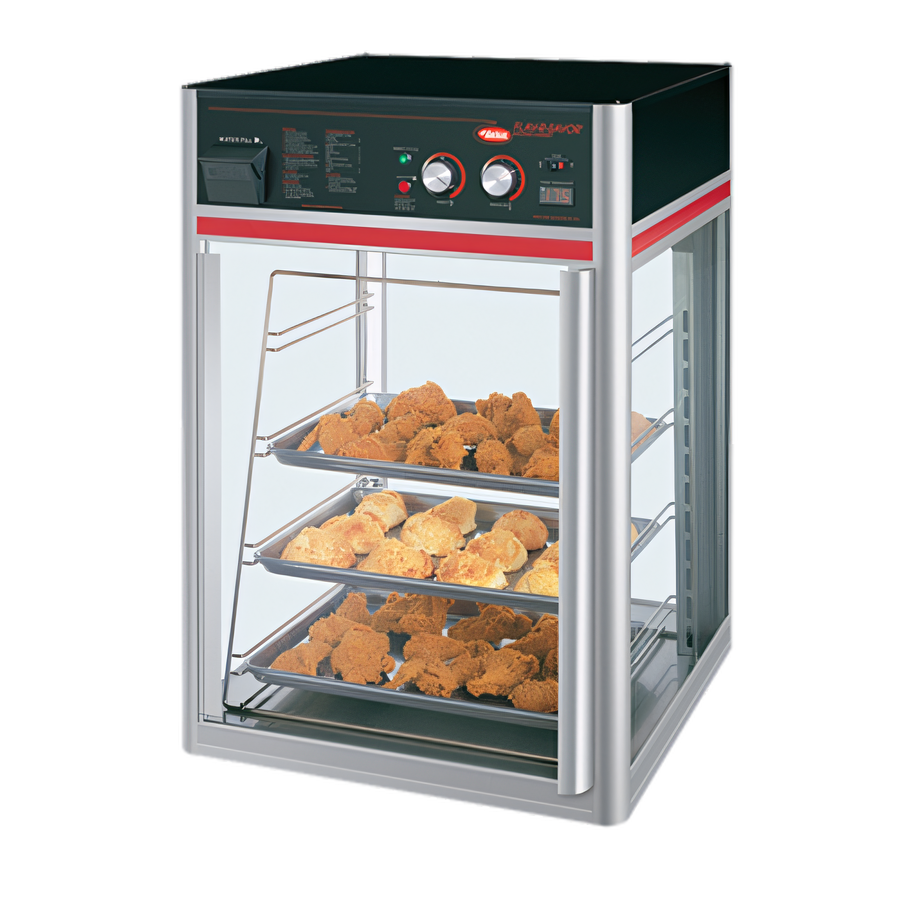 Product image #1 for Hatco Flav-R-Savor Tall Countertop Hot Food Holding and Display Cabinet with 1 Door, 4-Tier Pan Rack Without Motor