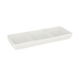 Thumbnail image #1 for Crestware Quattro Rectangular 3-Compartment Ceramic Dish, 5-3/4 x 2-1/2 Inches, Pearl White