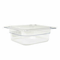 1/6 Size Clear Polycarbonate Food Pan, 2-1/2 Inch Deep