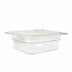 Thumbnail image #1 for 1/6 Size Clear Polycarbonate Food Pan, 2-1/2 Inch Deep