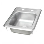 Thumbnail image #1 for John Boos Pro-Bowl PB-DISINK090905 1-Compartment Drop-In Stainless Steel Sink, 9" x 9" x 5" Bowl, 4" Faucet Centers