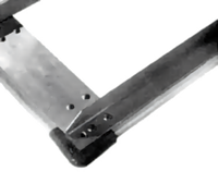 Metro 48 in. x 21 in. Aluminum Truck Dolly Frame with Wraparound Bumper