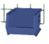 Thumbnail image #1 for Metro SmartWall Stacking Supply Bin, Blue, 10-7/8 x 5-1/2 x 5 Inch