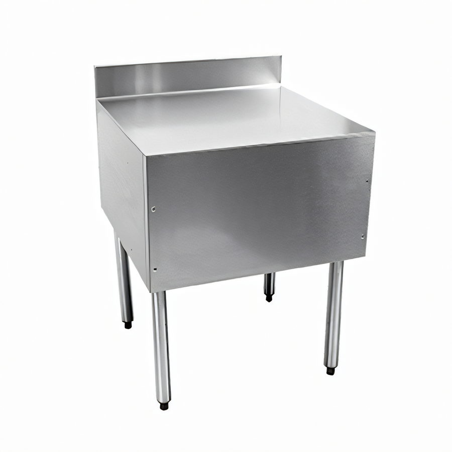 Product image #1 for 24-Inch x 19-Inch Stainless Steel Underbar Filler Board with Flat Top and 4-Inch Backsplash