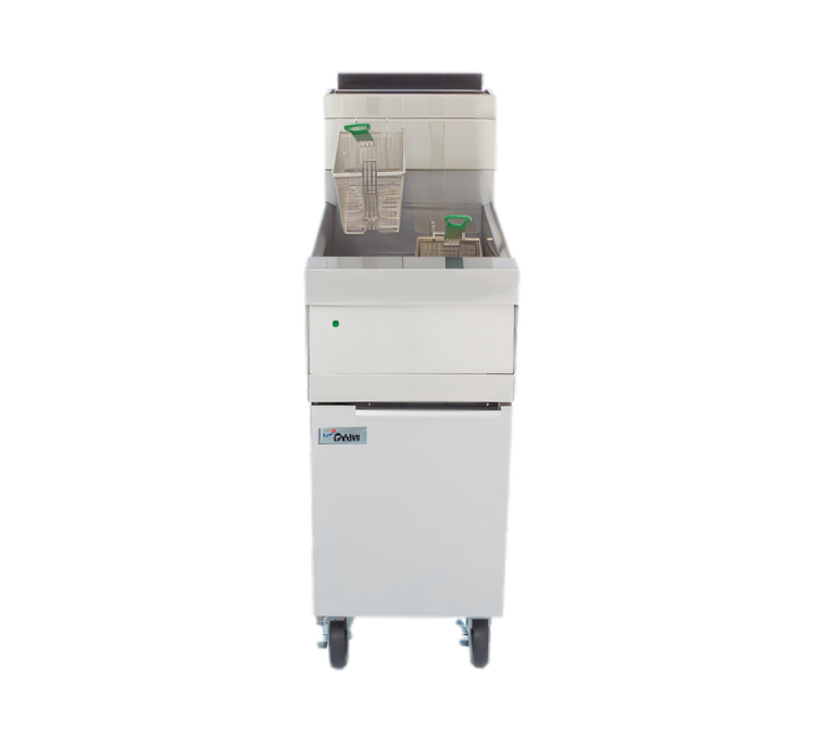 Product image #1 for Dean Decathlon D160G Performance Gas Tube-Type Floor Fryer, 75 lb Capacity