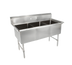 Thumbnail image #1 for John Boos B-Series 3-Compartment Stainless Steel Sink, 59-1/8 Inches W x 23-1/2 Inches D, 14-Inch Deep Bowls