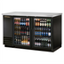Thumbnail image #1 for True 2-Section Glass Door Back Bar Cooler, 58-7/8 Inch Wide, Stainless Steel Top
