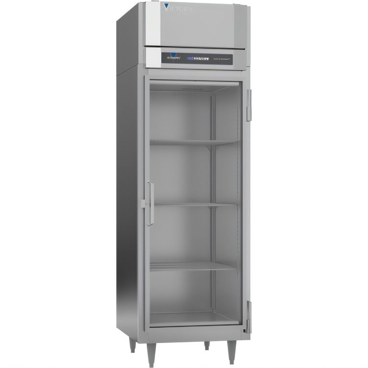 Product image #1 for Victory UltraSpec One-Section Reach-In Glass Door Freezer, 21.01 Cu. Ft., Self-Contained, Top-Mounted, Standard Depth