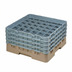 Thumbnail image #2 for Cambro Camrack® Full Size 36-Compartment Glass Rack with Soft Gray Extenders, Beige