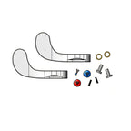 Thumbnail image #1 for T&S Brass Eterna B-WH4-K-NS-AM Faucet Parts Kit, (2) 4-Inch Wrist-Action Handles, Red/Blue Indices, Quarter-Turn Components